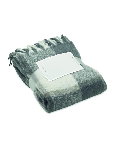 Manta de mohair a cuadros Personalizada 7MO2382