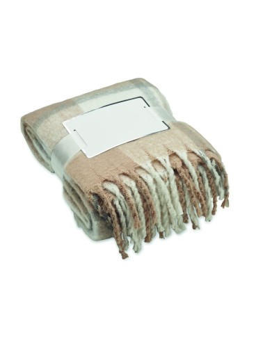 Manta de mohair a cuadros Personalizada 7MO2382