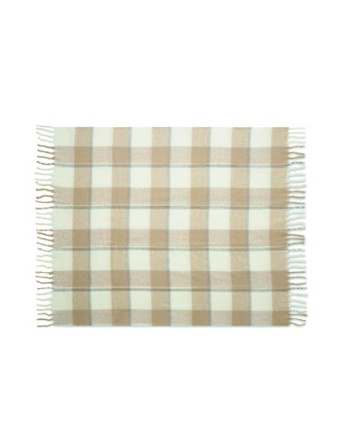 Manta de mohair a cuadros Personalizada 7MO2382