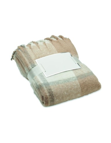 Manta de mohair a cuadros Personalizada 7MO2382