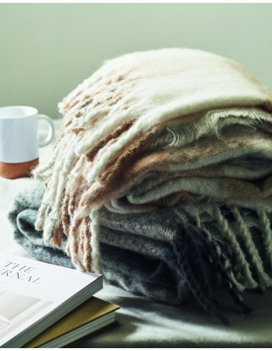 Manta de mohair a cuadros Personalizada 7MO2382