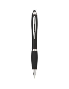 Bolígrafo stylus de color con empuñadura negra (tinta...