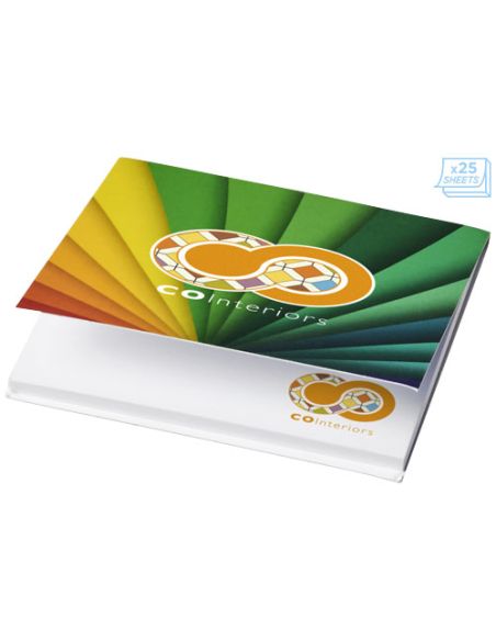 Sticky-Mate® Notas adhesivas de 75x75mm con tapa blanda Personalizada 621098