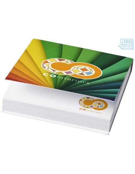 Sticky-Mate® Notas adhesivas de 75x75mm con tapa blanda Personalizada 621098