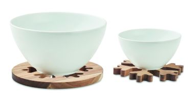 Salvamanteles madera de acacia Personalizada...