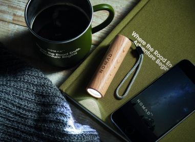 Linterna recargable madera 5W Personalizada...