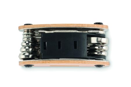 Multiherramienta acero y bambú Personalizada 7MO2139