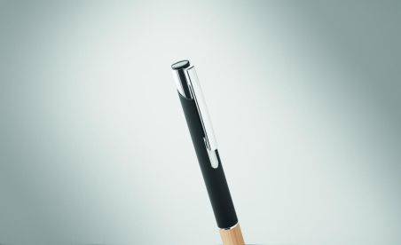 Bolígrafo aluminio con bambú Personalizado 7MO2159