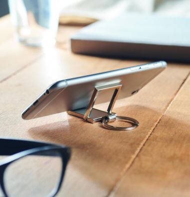 Llavero metálico soporte telf Personalizado...