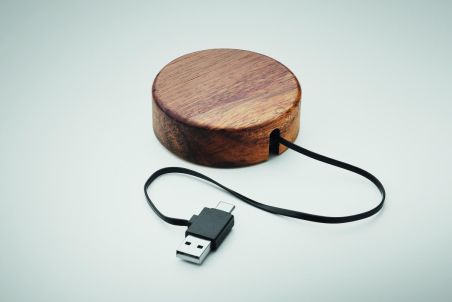 Cargador inalámbrico madera Personalizado 7MO2220