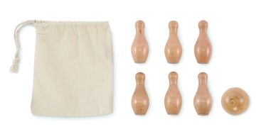Mini juego de bolos de madera Personalizado...
