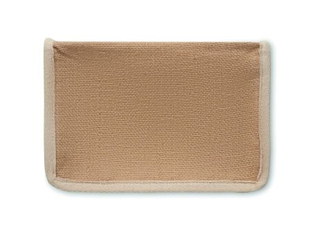 Bolsa nevera de yute y lona 3L Personalizada 7MO2503