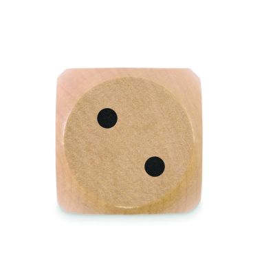 Dados madera Schima 5cm diam. Personalizado...