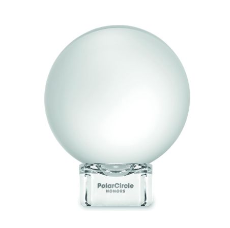 Premio redondo de cristal Personalizado 7MO2655