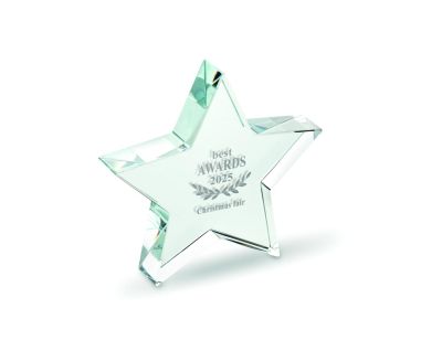 Premio estrella de cristal Personalizado 7MO2660