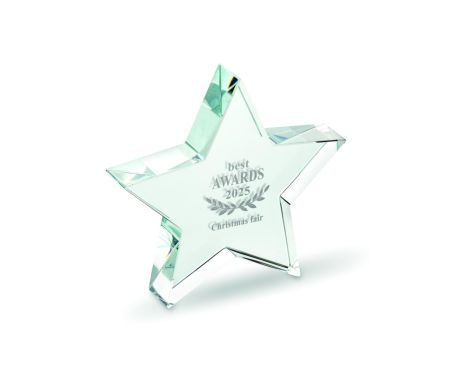 Premio estrella de cristal Personalizado 7MO2660