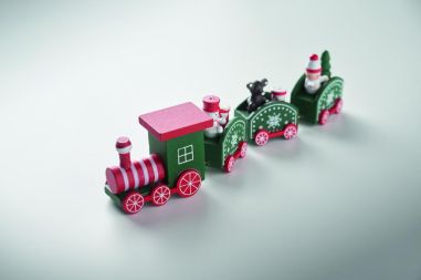 Tren de Navidad de madera Personalizada 7CX1559
