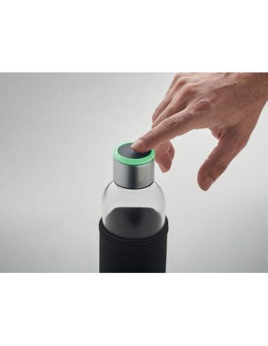 Botella de vidrio con sensor Personalizada -...