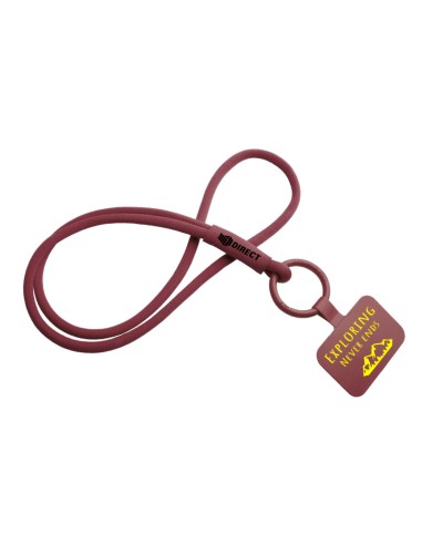 Lanyard con soporte para teléfono con tubo...