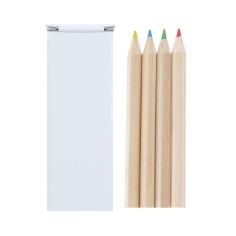 Caja de 4 Lápices de Madera Personalizada | Goodie