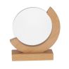 Placa Trofeo Circular de Cristal y Madera Personalizada - Imagen 1