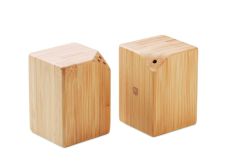 Salero y pimentero de bambú Personalizado 7MO2771