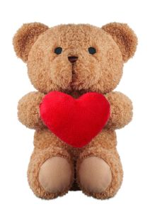 Osito de peluche corazón 23cm Personalizado 7MO2949