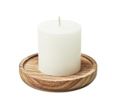 Portavelas de Madera con Vela Aromática | Goodie