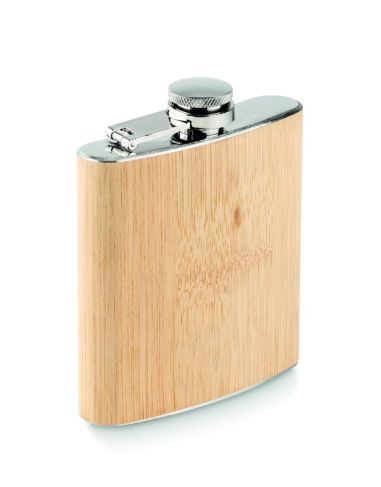 Petaca de bambú 170ml Personalizada 7MO6356