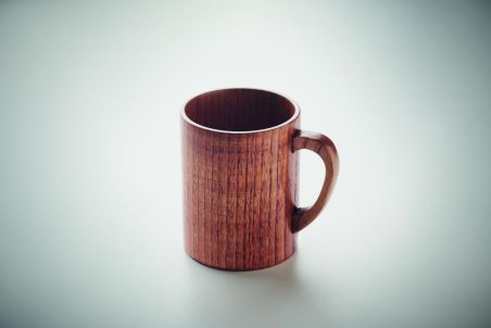 Taza de madera de roble 280 ml Personalizada 7MO6363