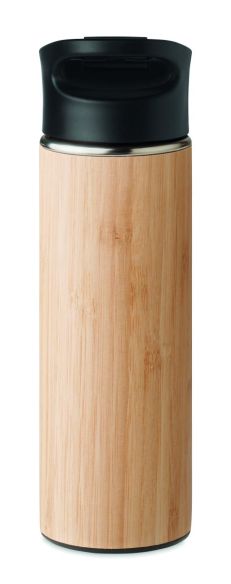 Botella bambú doble pared Personalizada 7MO6371