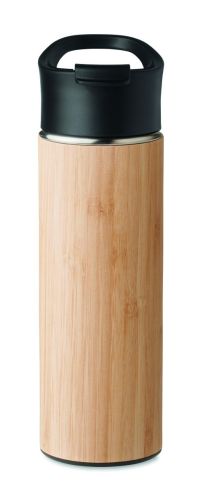 Botella bambú doble pared Personalizada 7MO6371