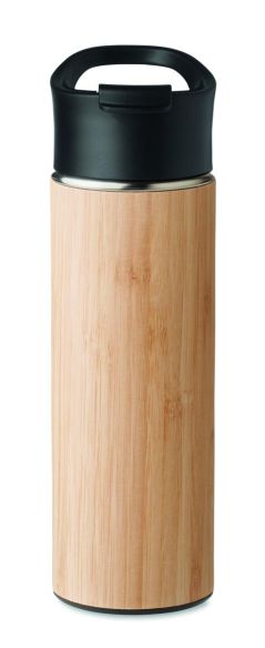 Botella bambú doble pared Personalizada 7MO6371