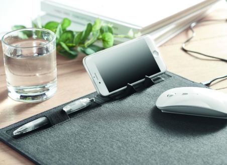 Alfombrilla RPET cargador 15W Personalizada 7MO6416