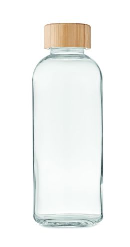 Botella 650 ml tapa de bambú Personalizada 7MO6426
