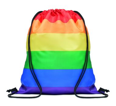 Bolsa cuerdas rainbow de RPET Personalizada...