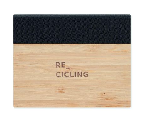 Notas adhesivas en funda bambú Personalizada 7MO6529