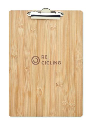 Portapapeles de bambú A4 Personalizada 7MO6535