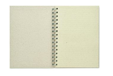 Libreta anillas A5 papel hierba Personalizada...