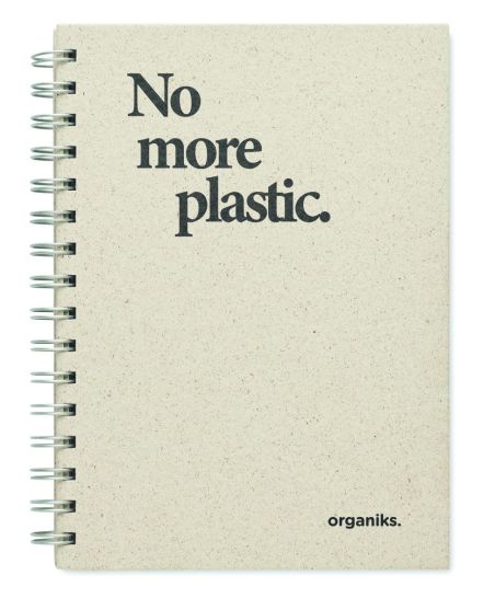 Libreta anillas A5 papel hierba Personalizada 7MO6541