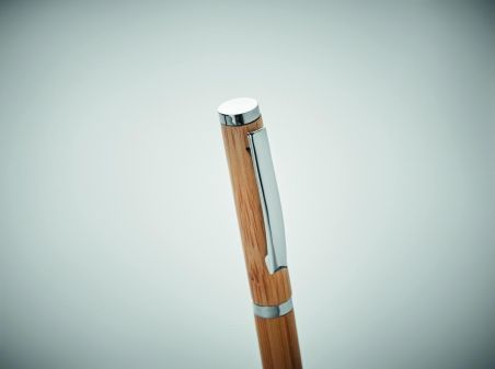 Bolígrafo de gel de bambú Personalizado 7MO6558