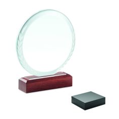 Placa o trofeo cristal redonda Personalizada 7MO6586