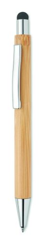 Bolígrafo pulsador de bambú Personalizado 7MO9945