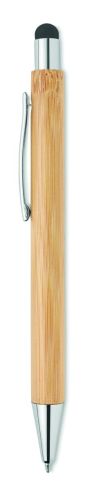Bolígrafo pulsador de bambú Personalizado 7MO9945