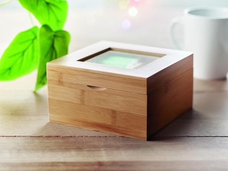 Caja de té de bambú Personalizada 7MO9950