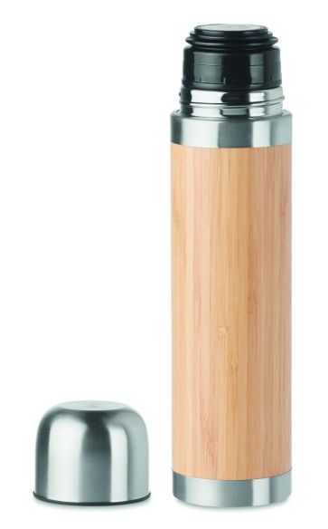 Botella bambú de doble pared Personalizada 7MO9991