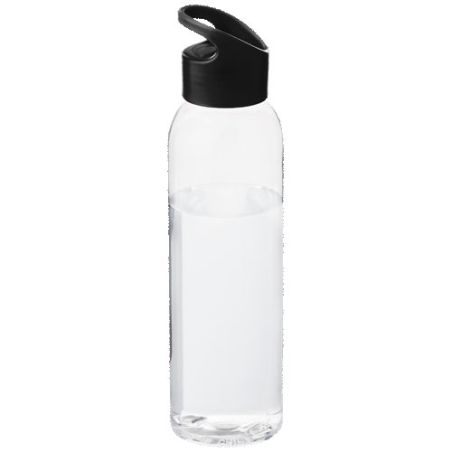 Botella de Tritan™ transparente con tapa de colores de 650 ml Personalizada 6100508