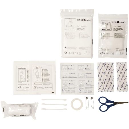 Bolsa impermeable con 30 elementos de primeros auxilios Personalizada 6122006