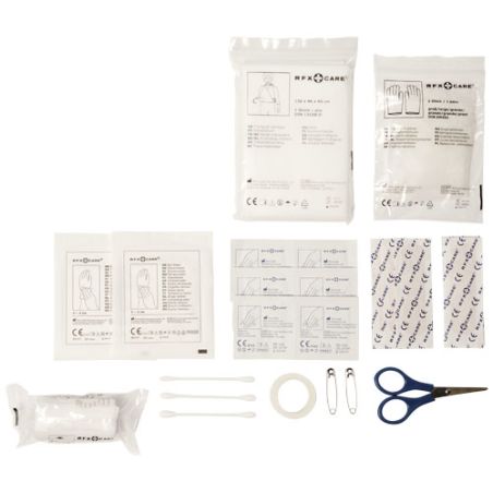 Bolsa impermeable con 30 elementos de primeros auxilios Personalizada 6122006