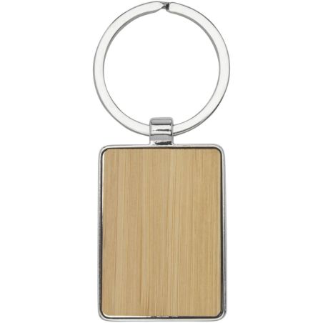 Llavero rectangular de bambú Personalizado 6118126